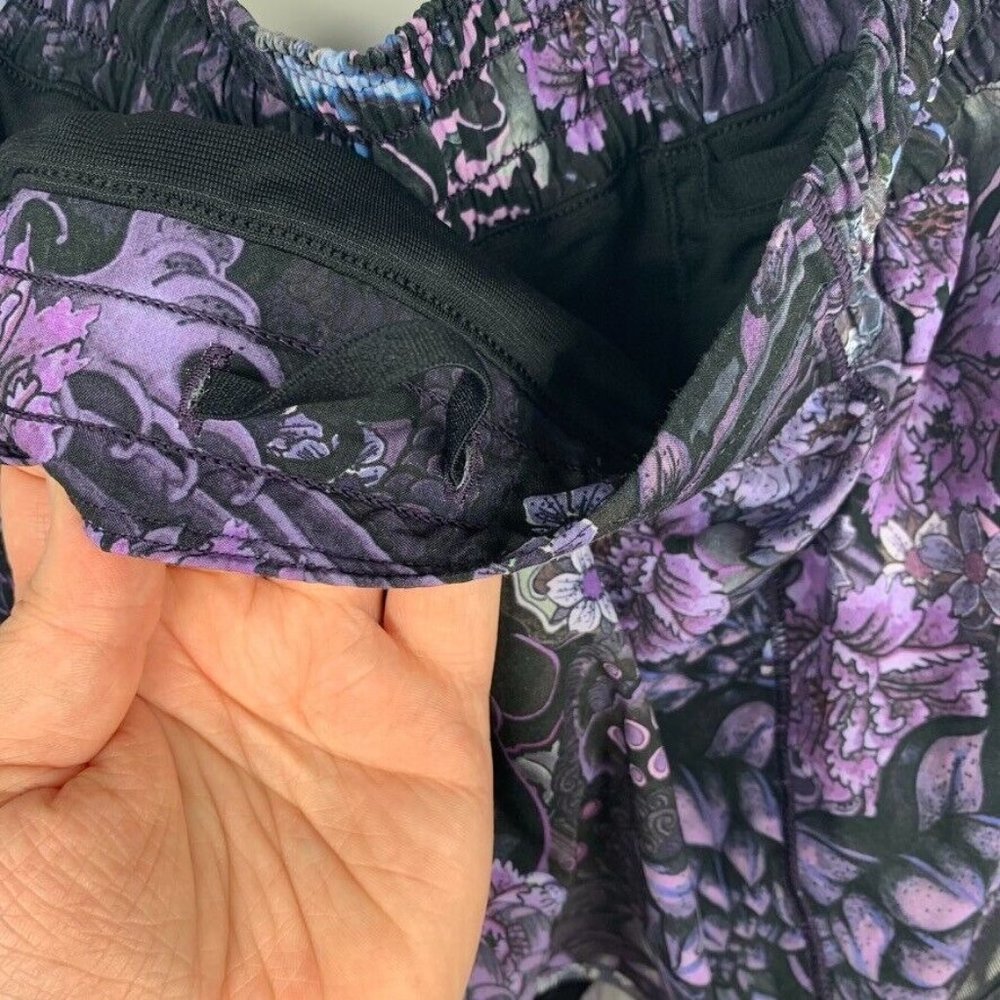 Lululemon Hotty Hot Short II Memoir Multi Purple 2" Inseam Floral 10 Reg - Picture 11 of 11